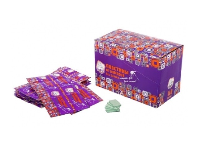 Пластины от комаров дисплей-бокс HELP 80501/50